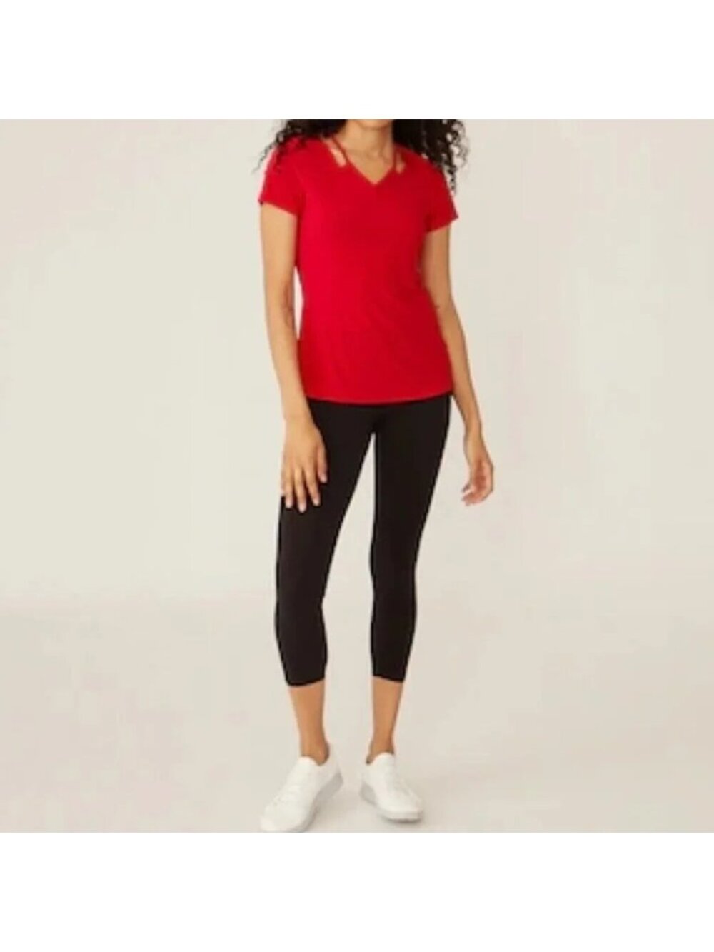 NEW Marallis Black Cropped Leggings - Large